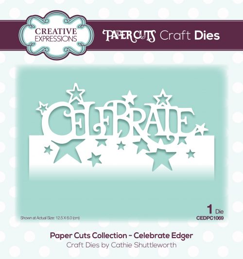 papercuts craft die celebrate edger