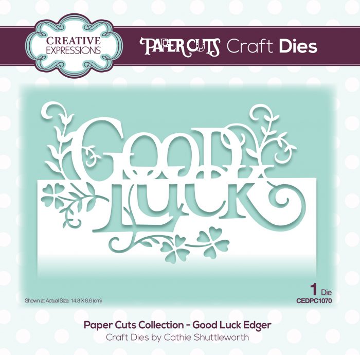 papercuts craft die good luck edger