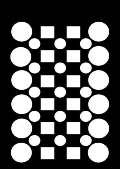 Creative Expressions Mini Stencil Checker Board