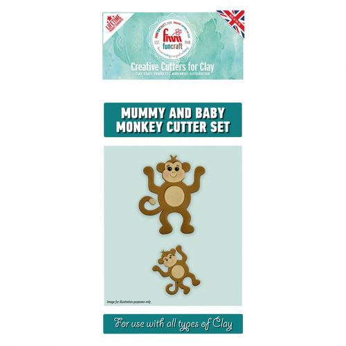 fmm mummy and baby monkey cutter set