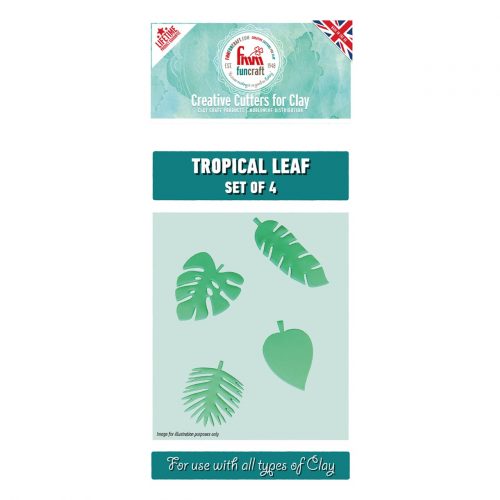 fmm tropical leaves cutters set of 4