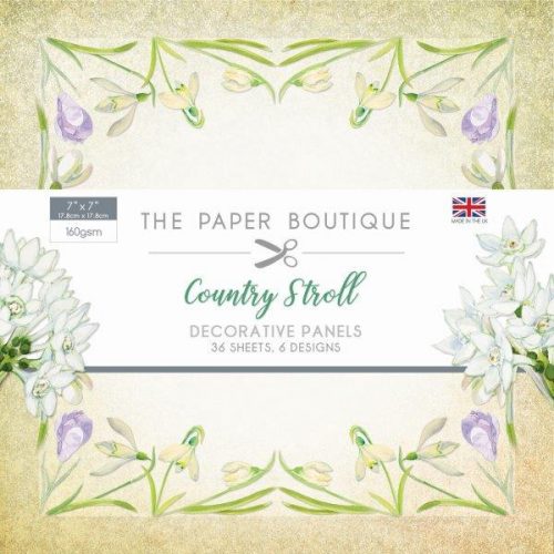 the paper boutique country stroll 7x7 paper pad