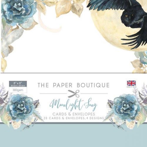 the paper boutique midnight song 8x8 card and envelope pack