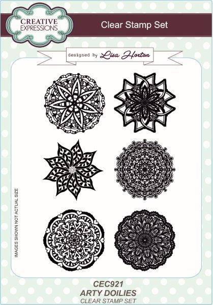 lisa horton a5 stamp set arty dollies