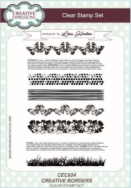 lisa horton a5 stamp set creative borders