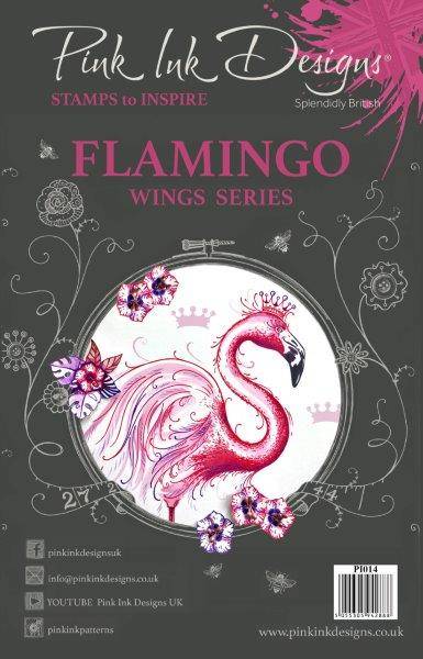 Pink Ink Designs A5 Flamingo Stamp (Wing Series)